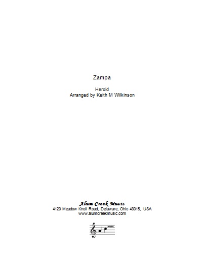 Zampa (Brass Band - Score and Parts)