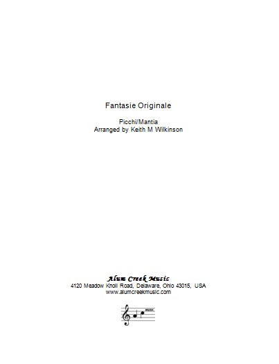 Fantasie Originale (Euphonium Solo with Brass Band - Score and Parts)