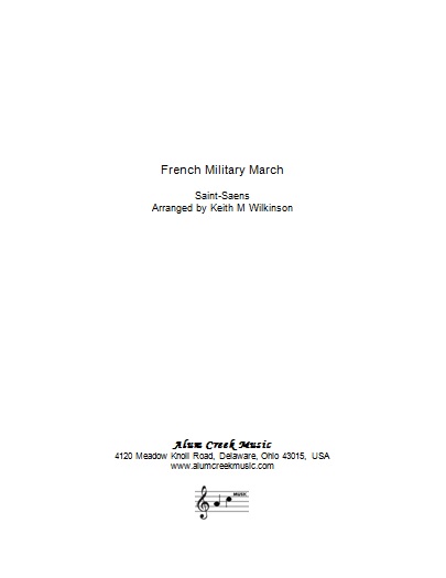 French Military March (Brass Band - Score and Parts)