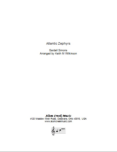 Atlantic Zephyrs (Trombone Solo with Brass Band - Score and Parts)