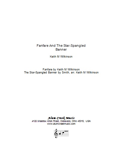 Fanfare and the Star Spangled Banner (Brass Band - Score and Parts)