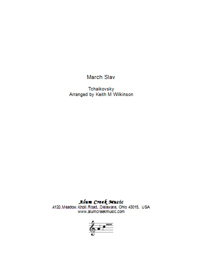 March Slav (Brass Band - Score and Parts)