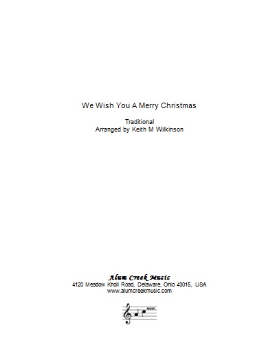 We Wish You a Merry Christmas (Choir with Brass Band - Score and Parts)