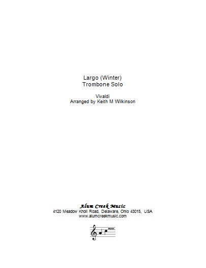Largo (Winter) (Brass Band - Score and Parts)