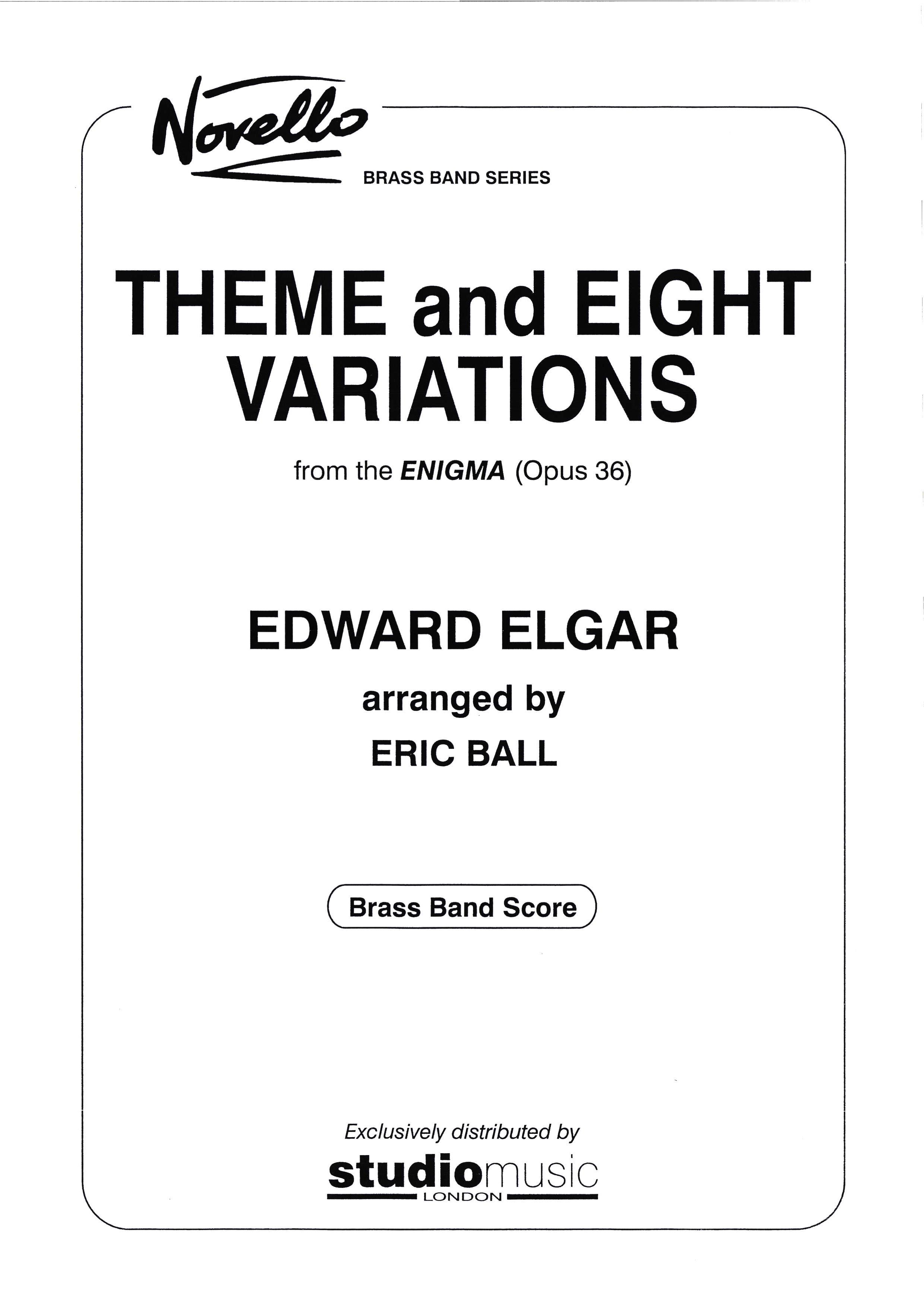 Theme and Eight Variations (Brass Band - Score Only)