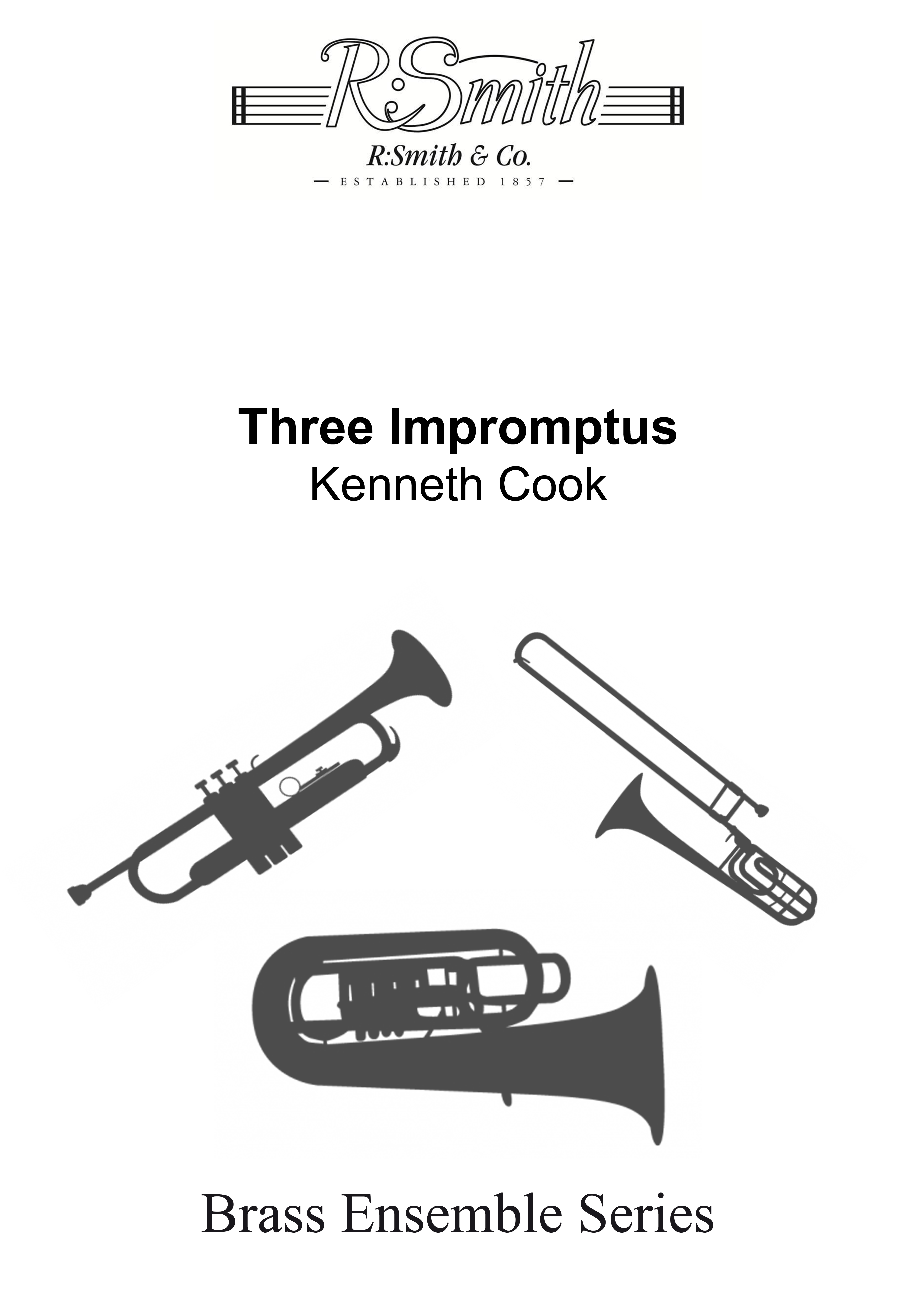 Three Impromptus (Brass Quartet - Score and Parts)