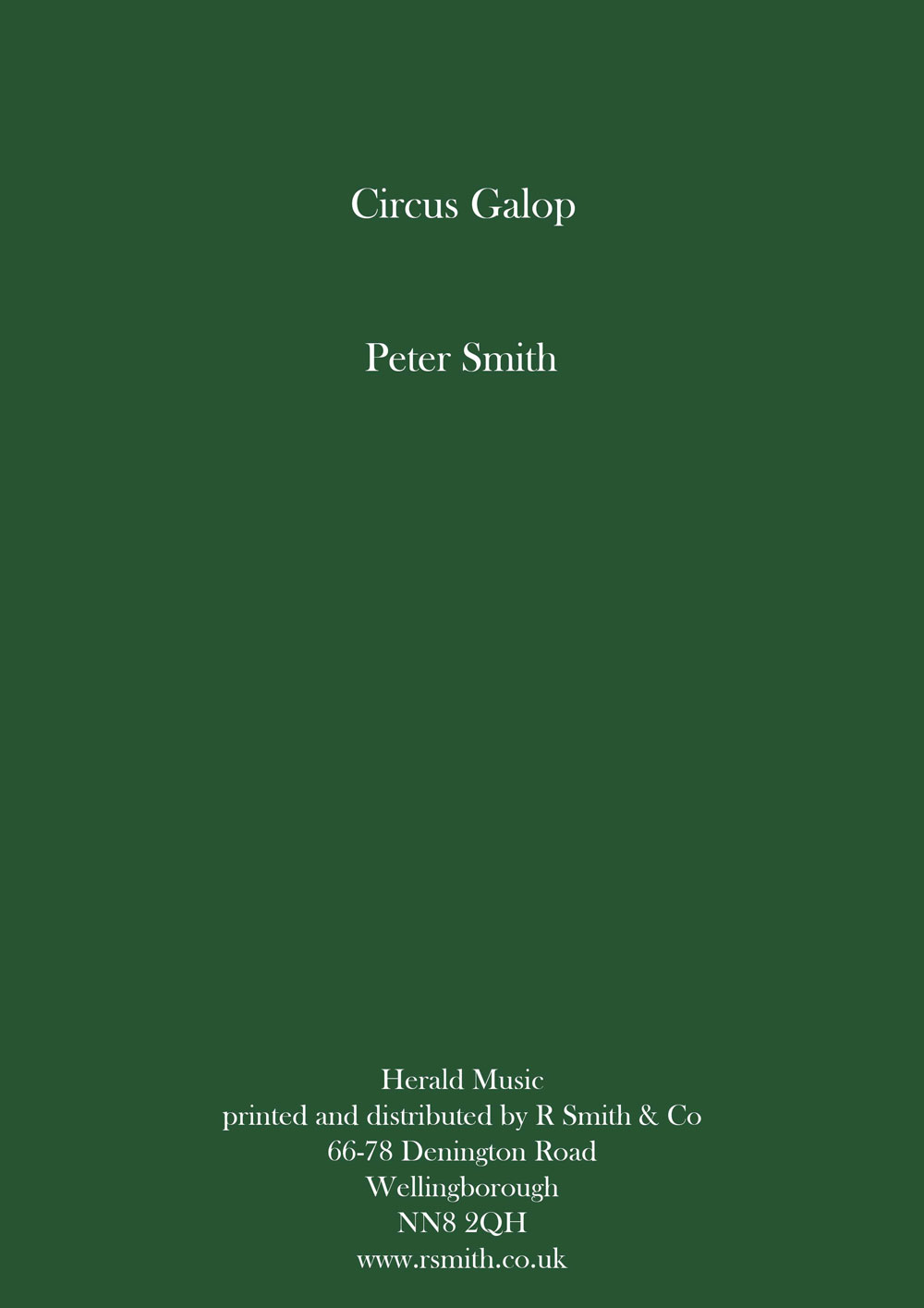 Circus Galop (Brass Band - Score and Parts)