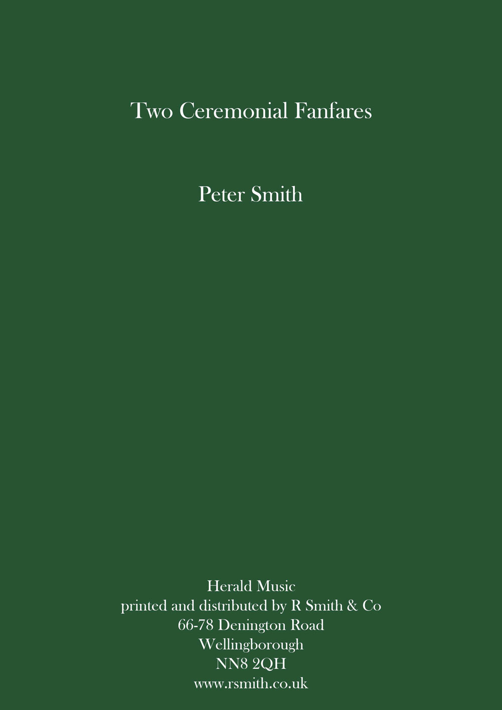 Two Ceremonial Fanfares (Brass Sextet)