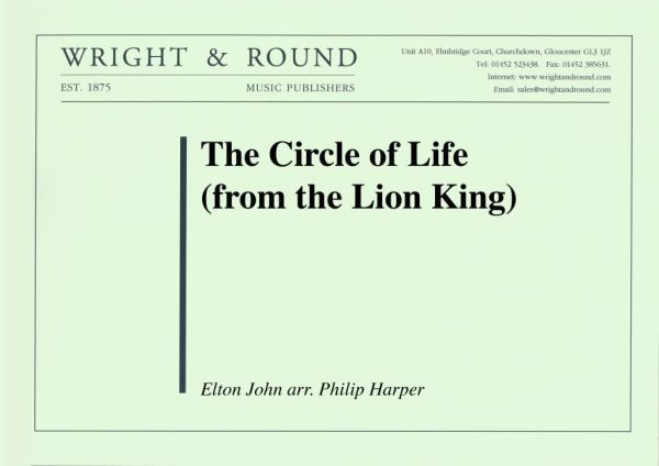 The Circle of Life (from the Lion King) (Score and Parts)