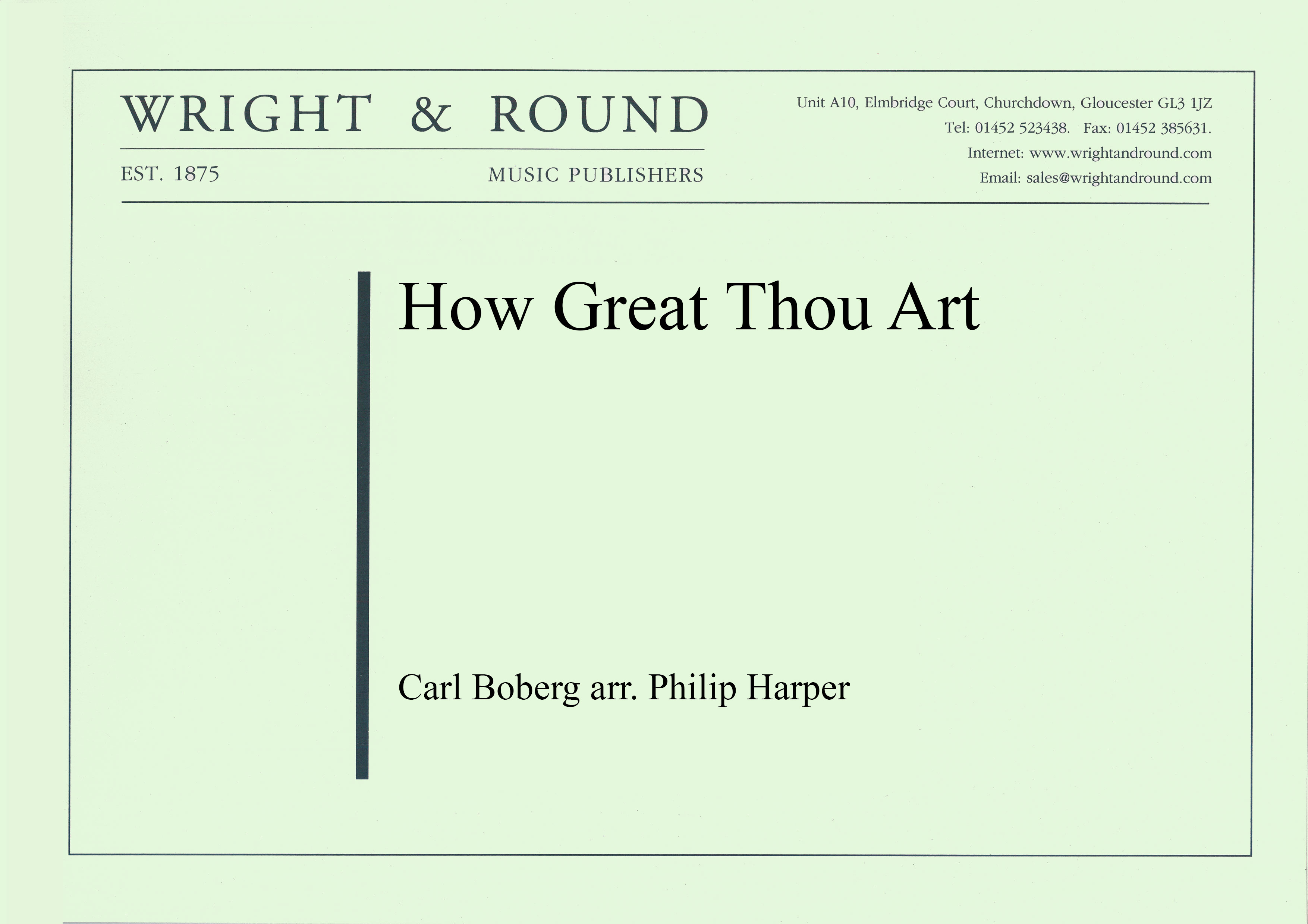 How Great Thou Art (Brass Band - Score and Parts)