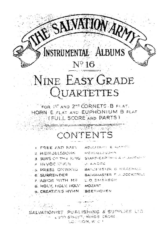Instrumental Album No.16 - Nine Easy Quartettes