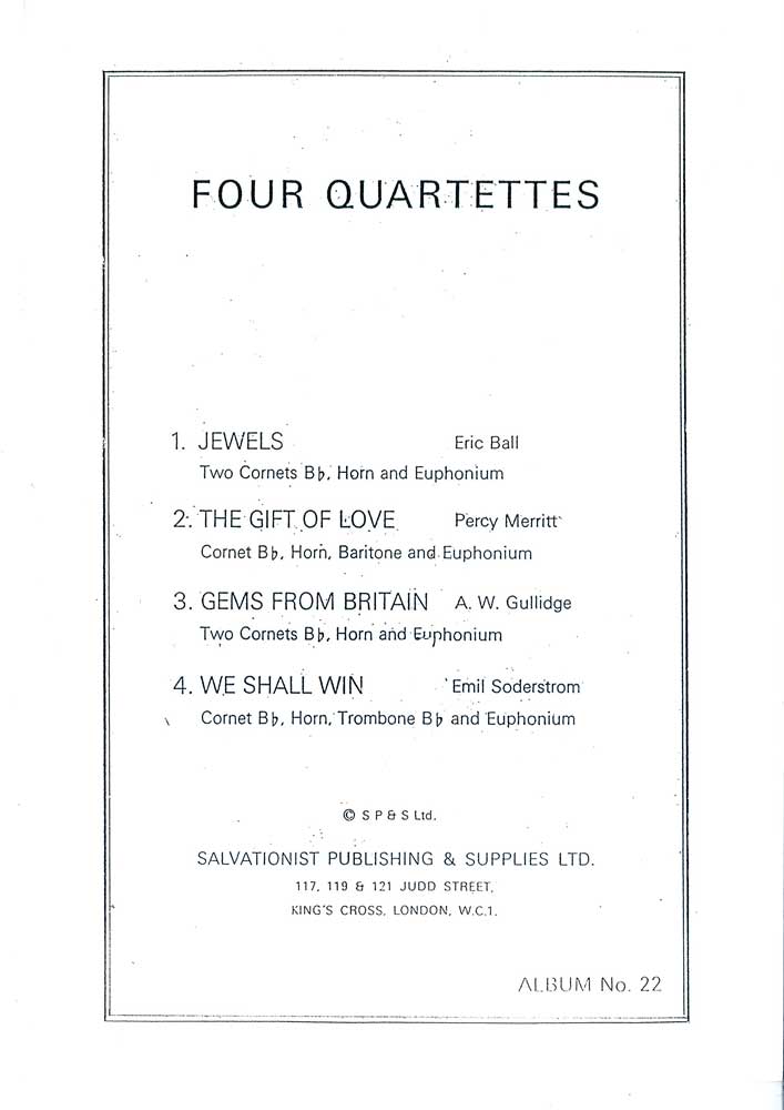 Instrumental Album No.22 - Four Quartettes