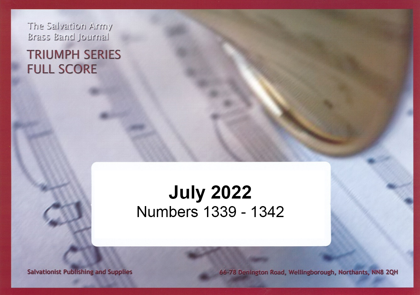 Triumph Series Brass Band Journal, July 2022, Numbers 1339 - 1342