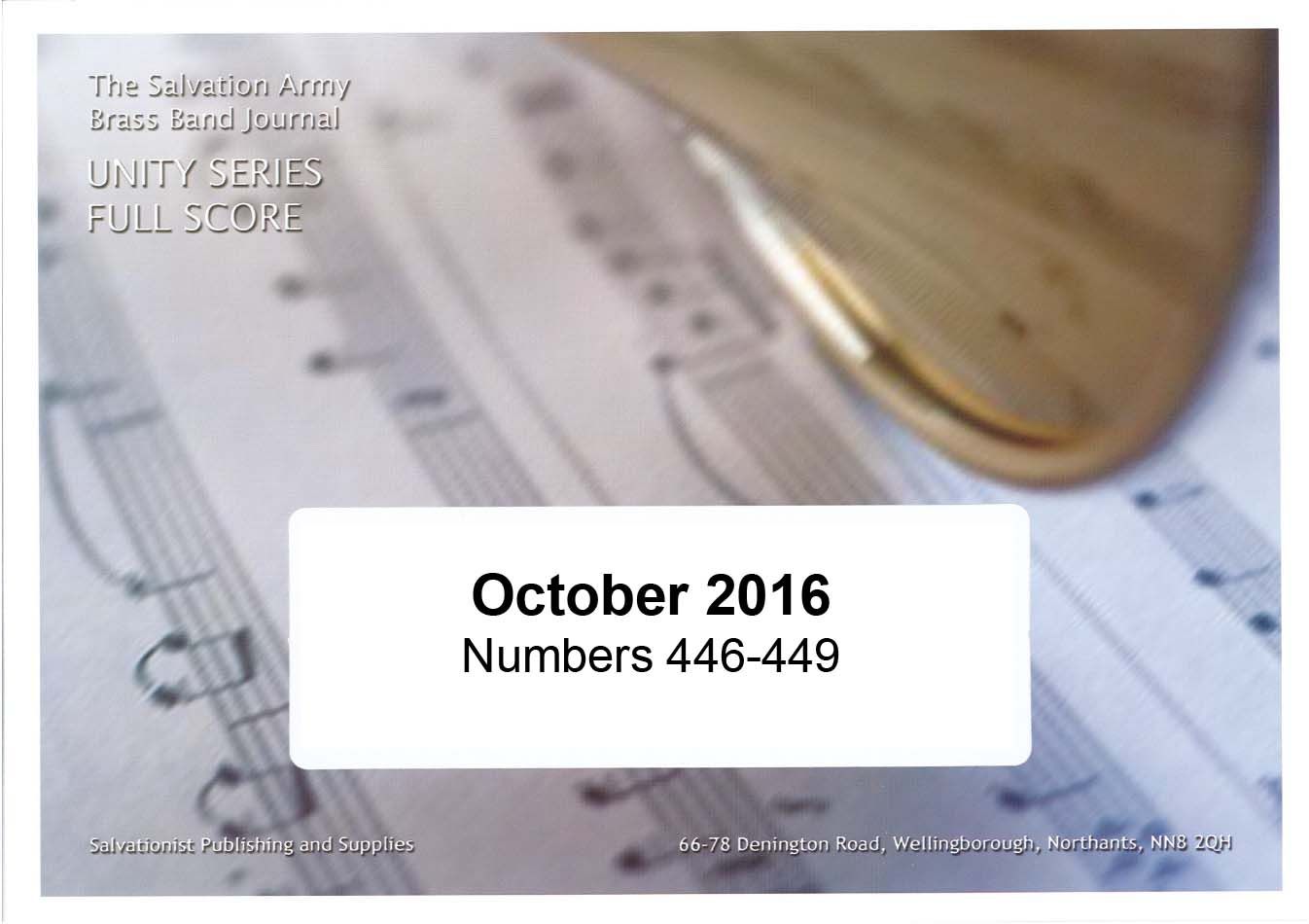 Unity Series Band Journal October 2016 Number 446 - 449