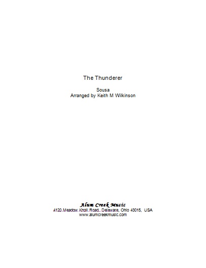 The Thunderer (Brass Band - Score and Parts)