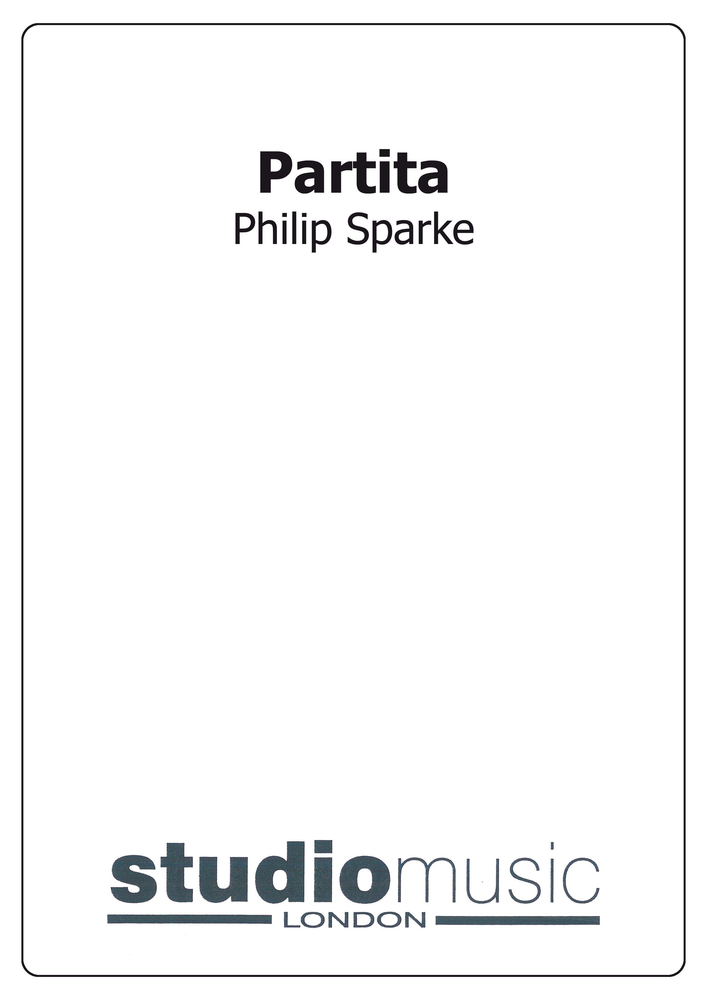 Partita (Score Only)
