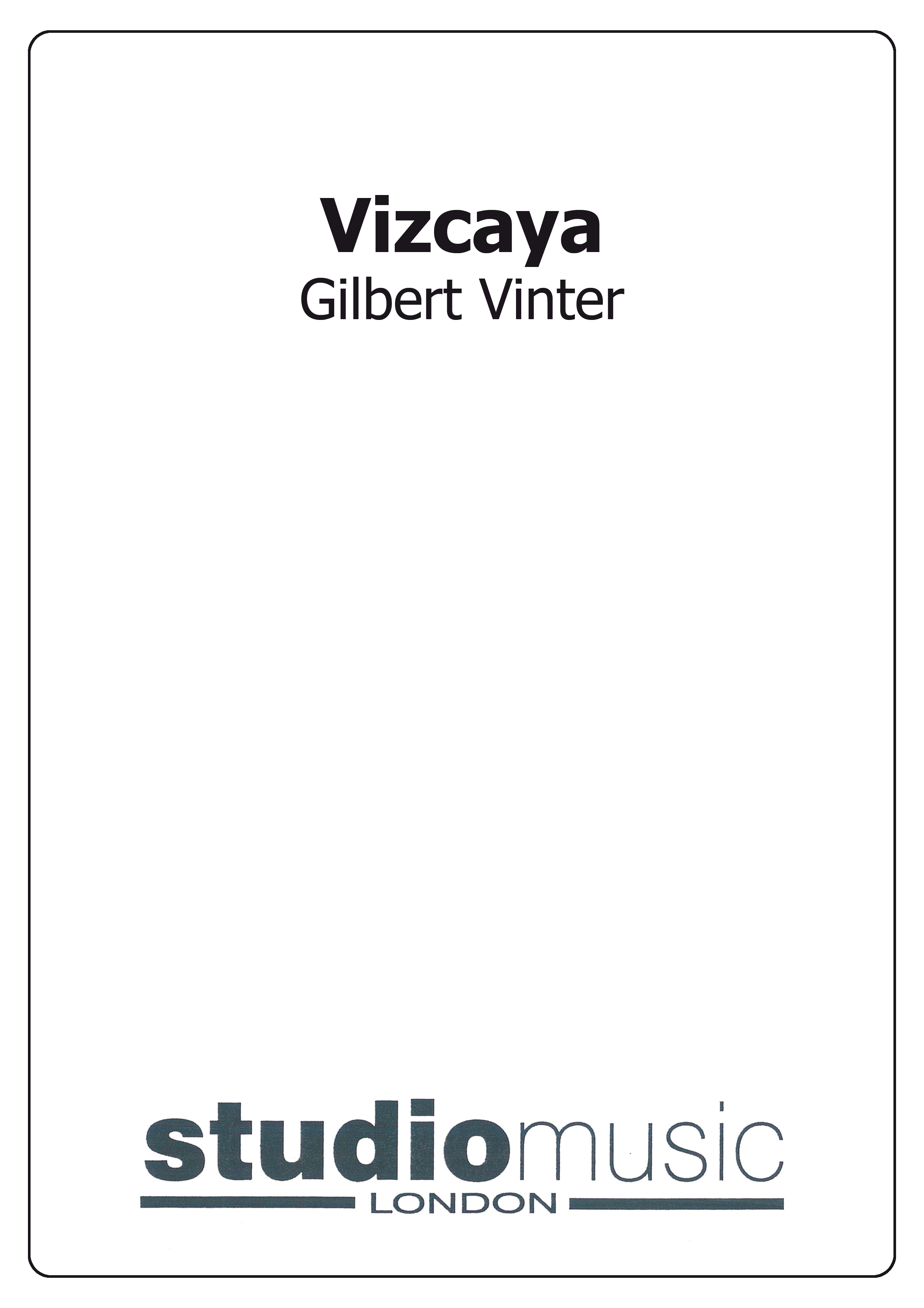 Vizcaya (Score and Parts)