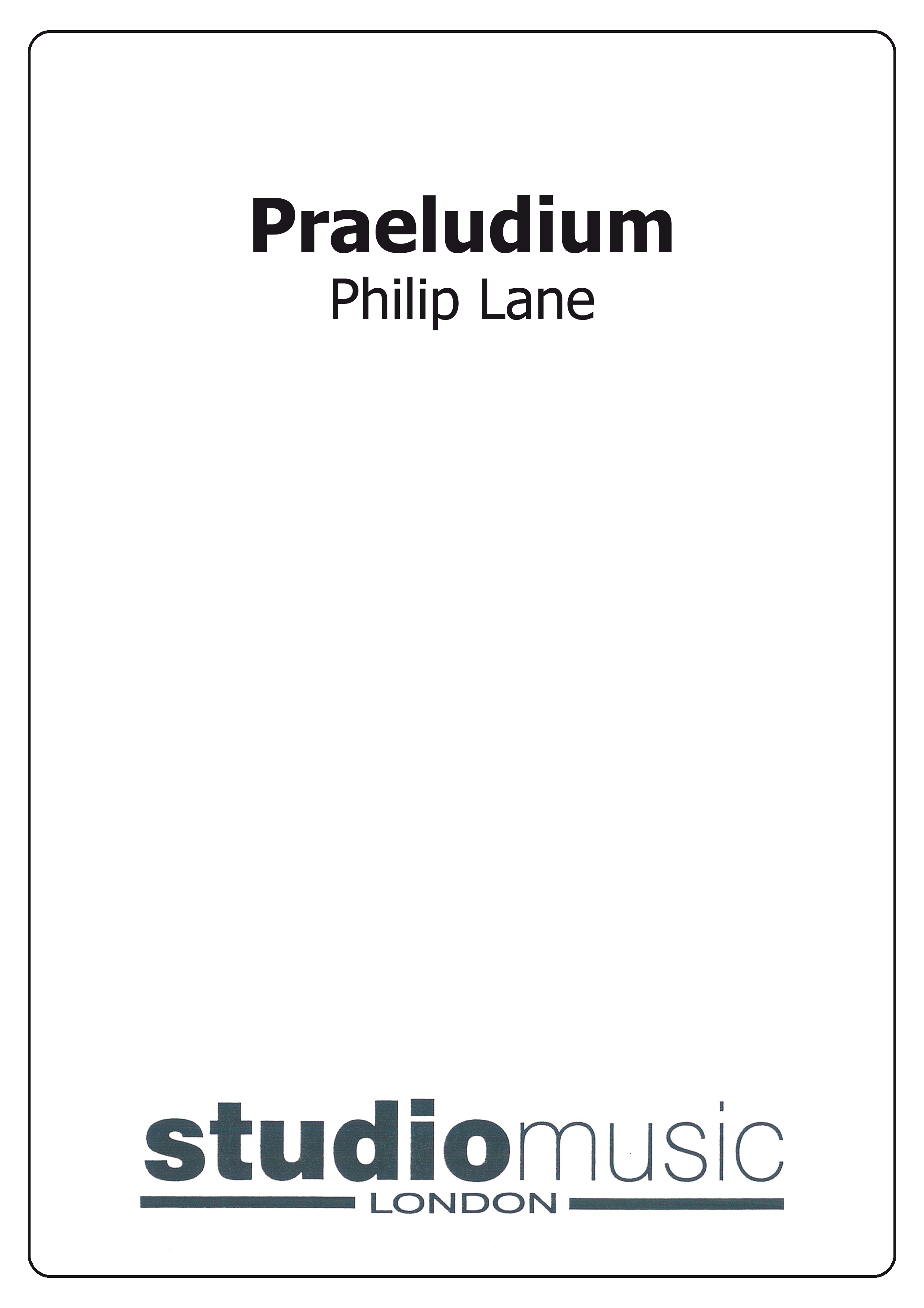 Praeludium (Score Only)