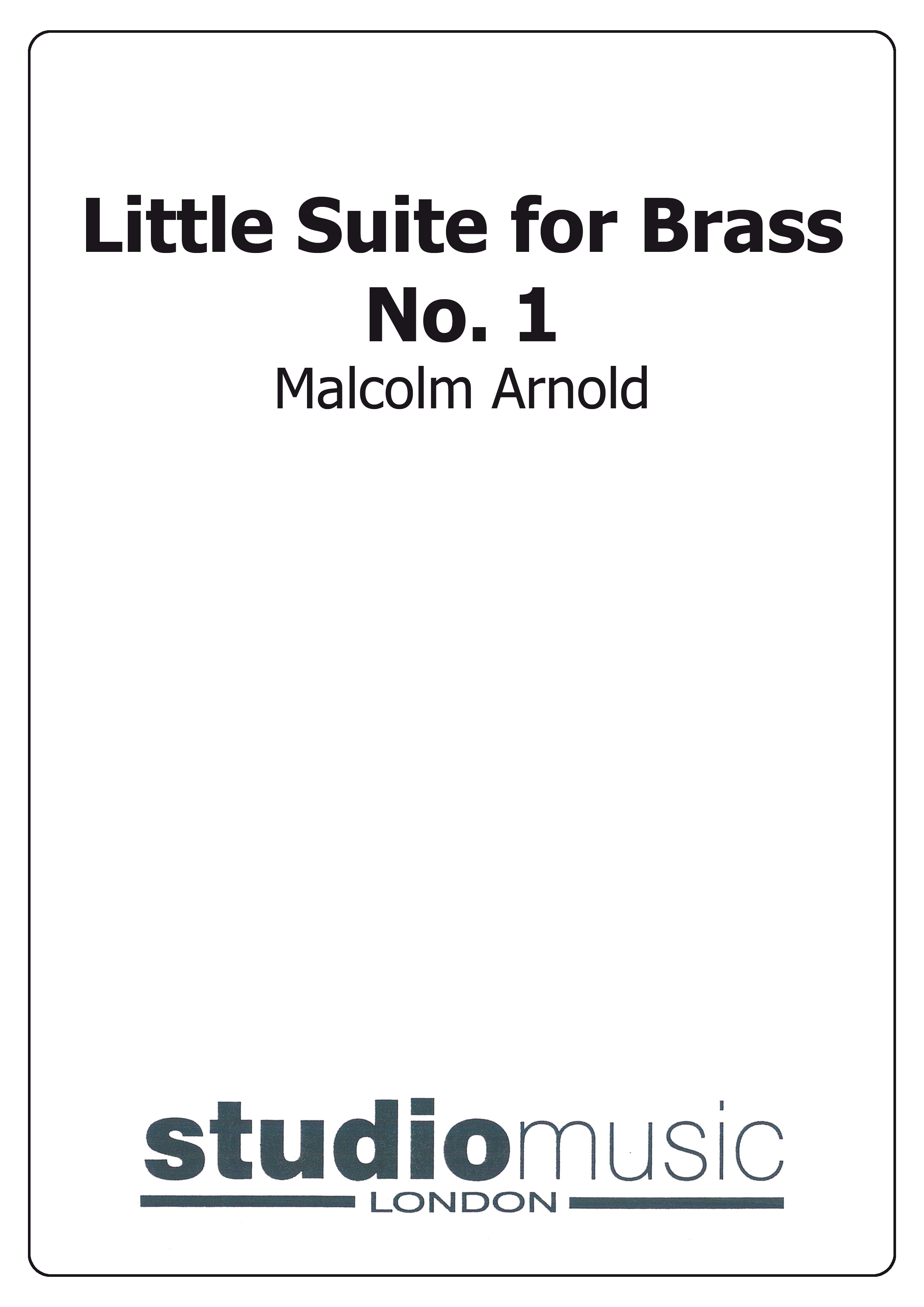 Little Suite for Brass No.1 Op.80 (Score and Parts)