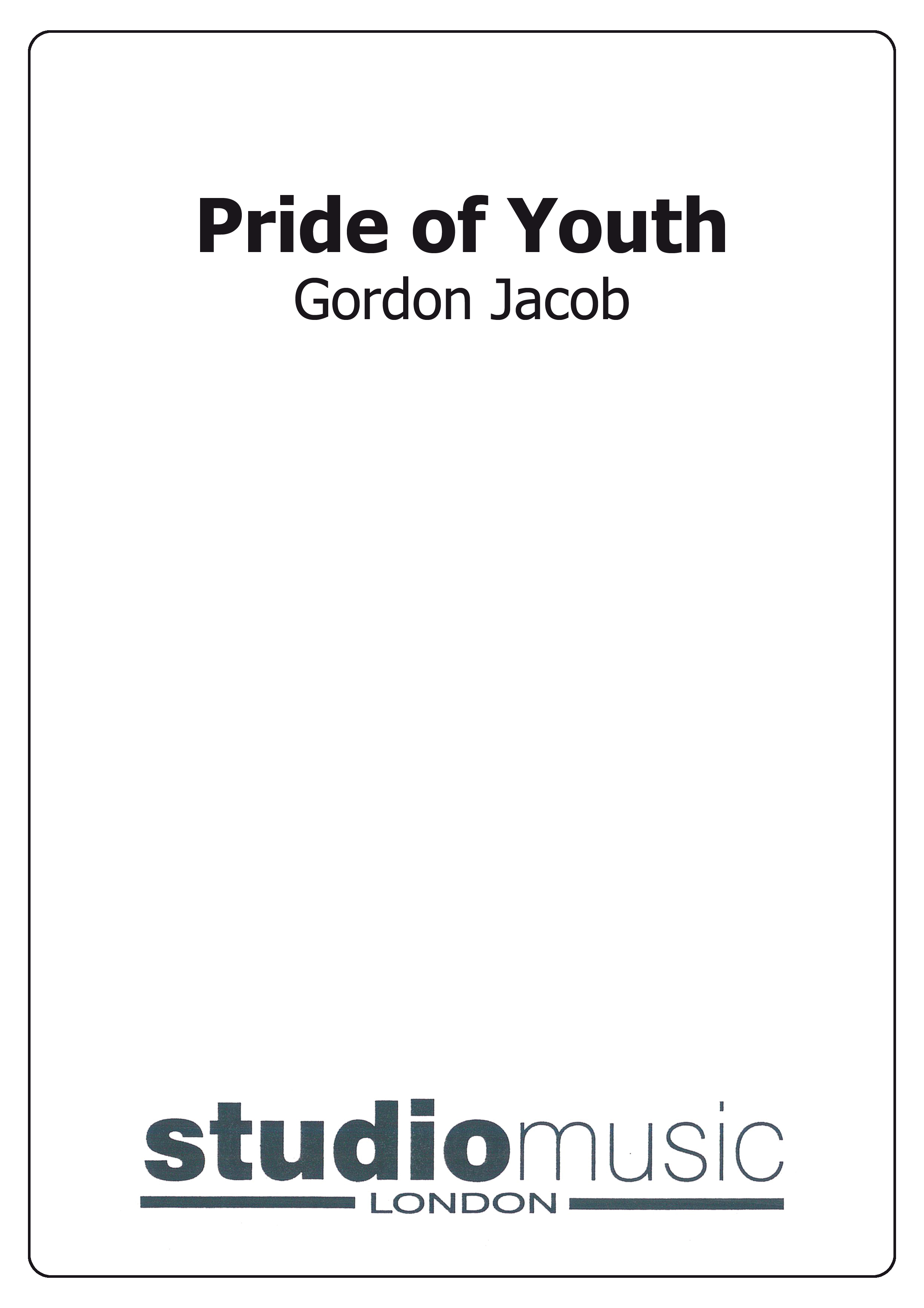 Pride of Youth (Score and Parts)