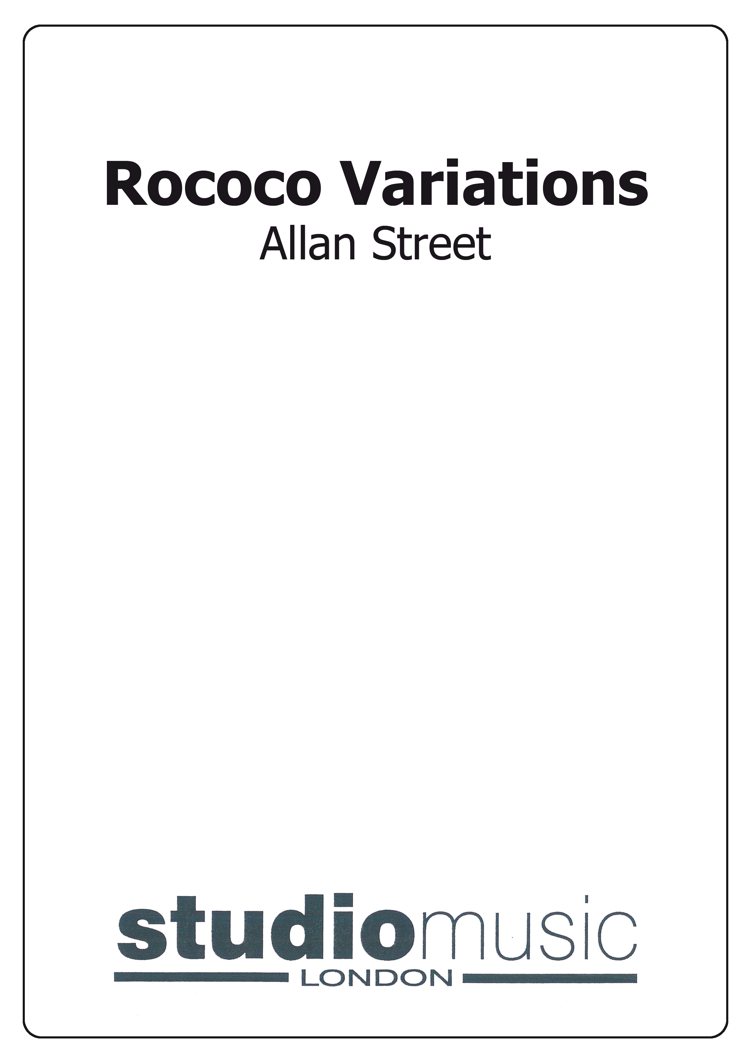 Rococo Variations (Score and Parts)