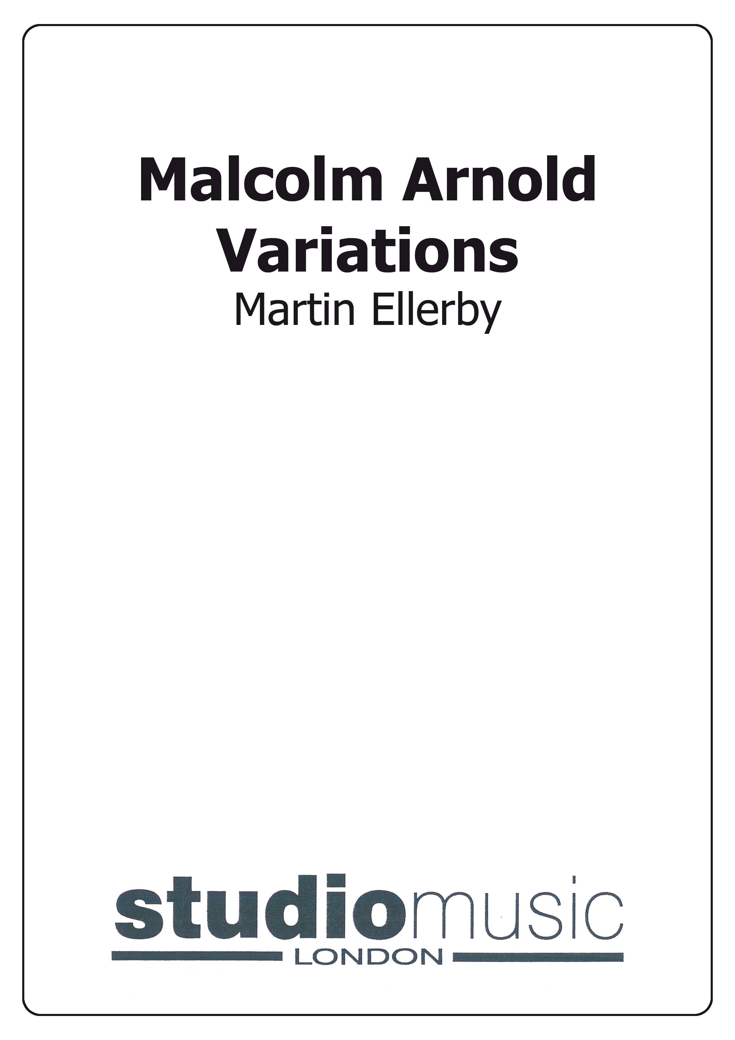 Malcolm Arnold Variations (Score and Parts)