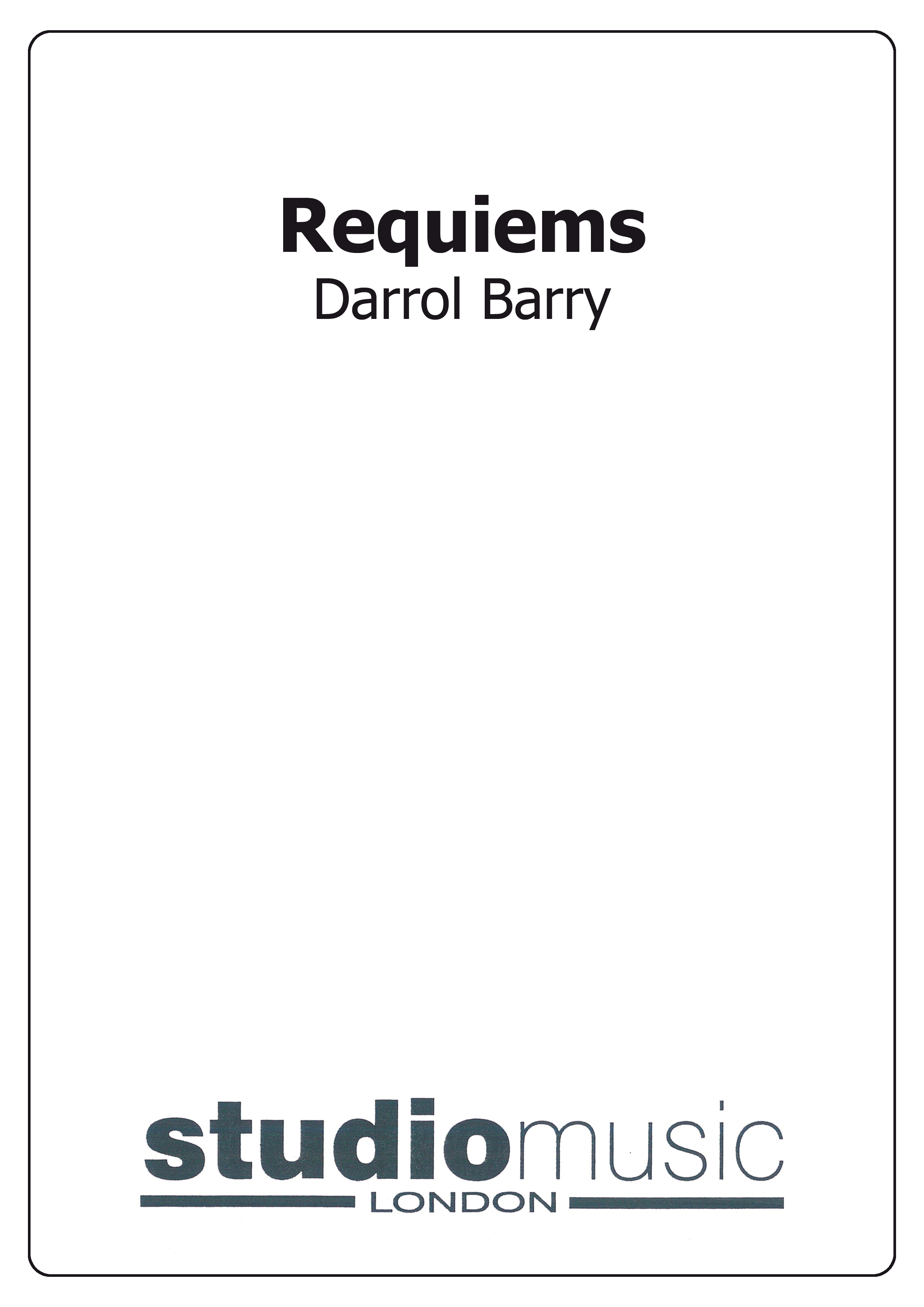 Requiems (Score and Parts)
