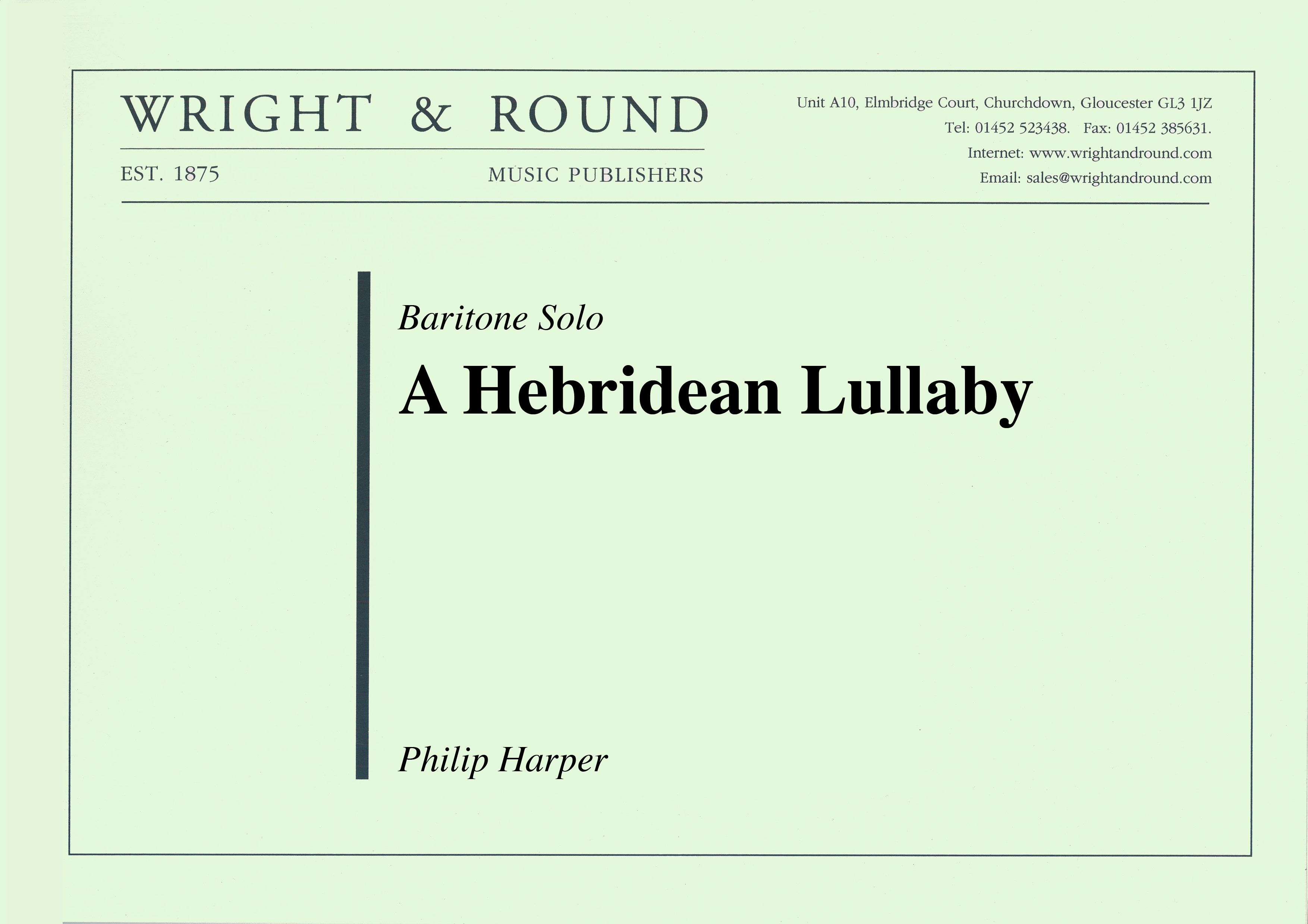 A Hebridean Lullaby (Score and Parts)