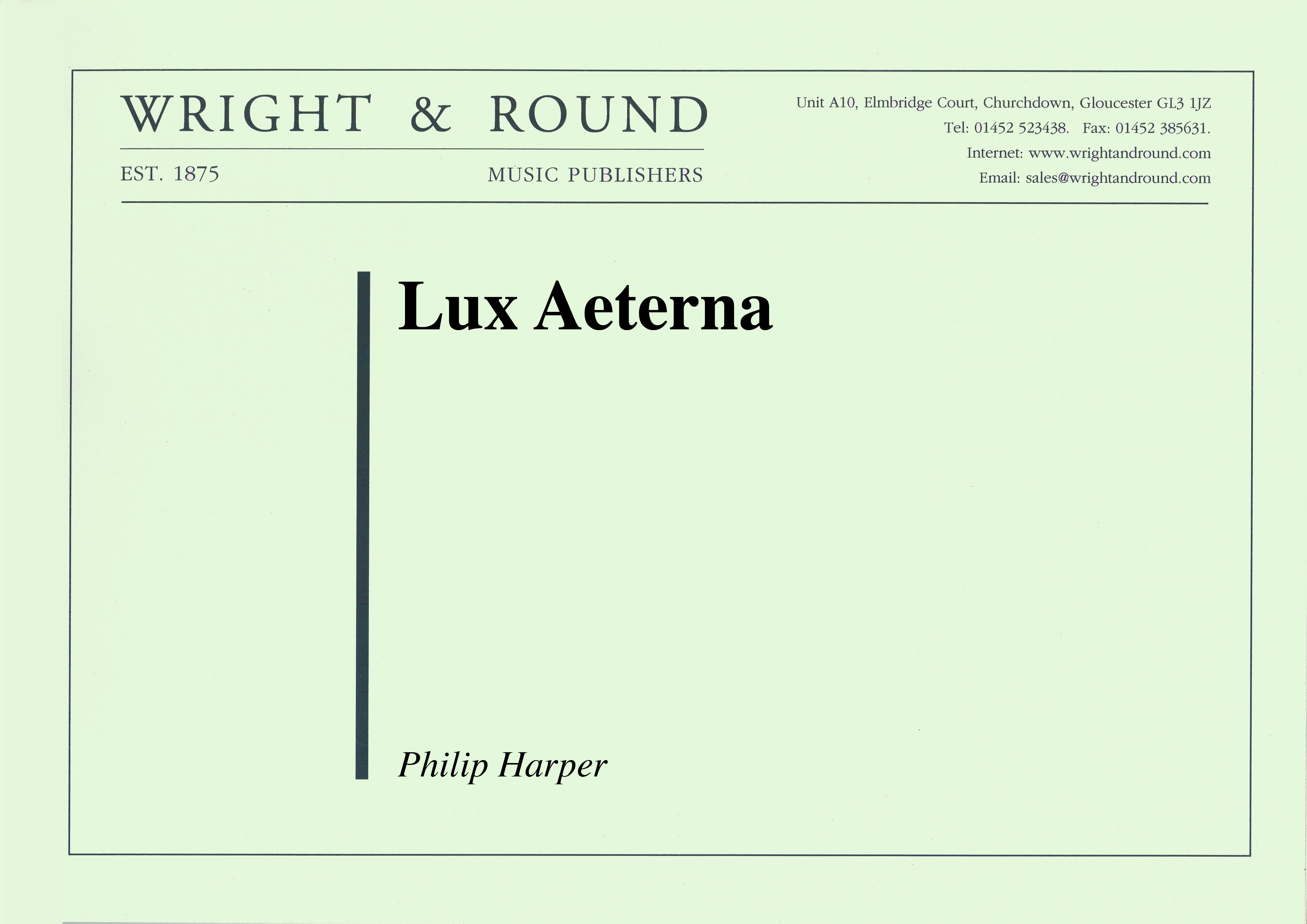 Lux Aeterna (Score and Parts)